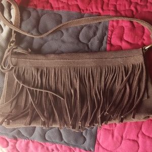 Fringe Leather bag by old navy